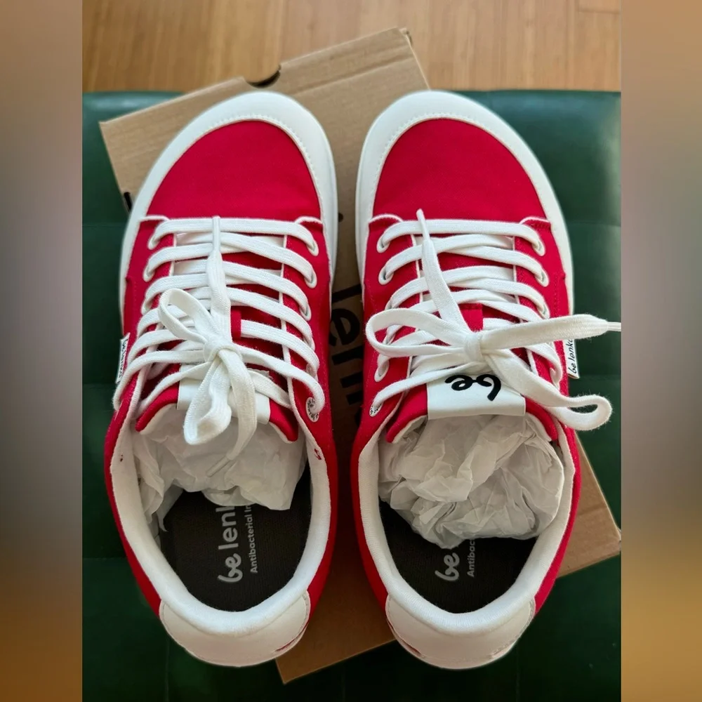 New barefoot Be Lenka Women's Red Sneakers, size eu 40, us 9, unisex - Picture 2 of 11